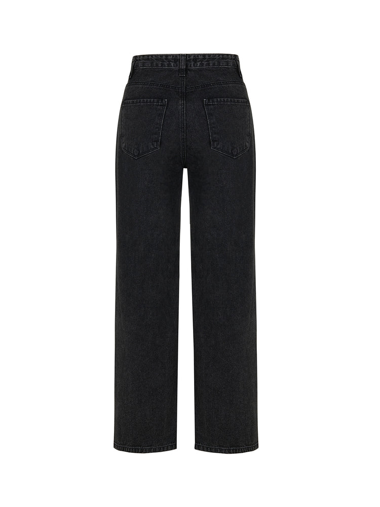 High Waisted Ripped Jeans