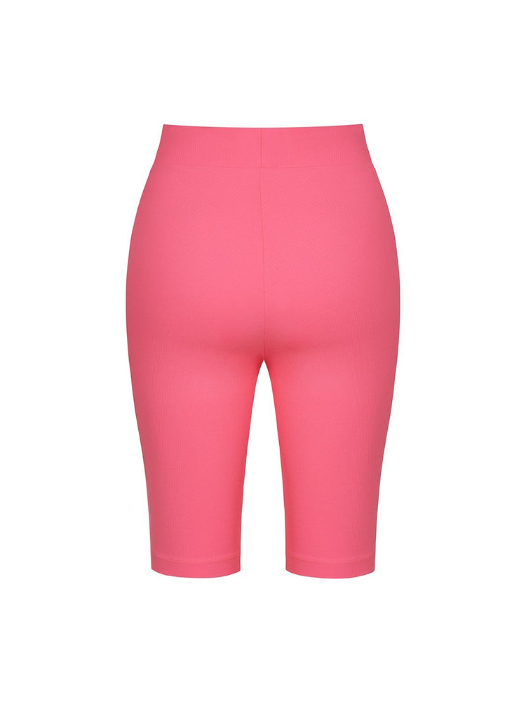 Ribbed Biker Shorts