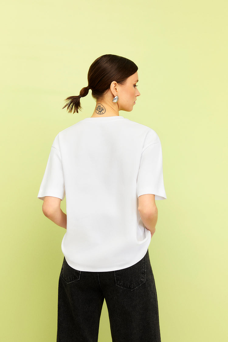 Embroidered Oversized T-Shirt