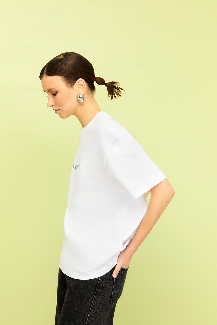 Embroidered Oversized T-Shirt