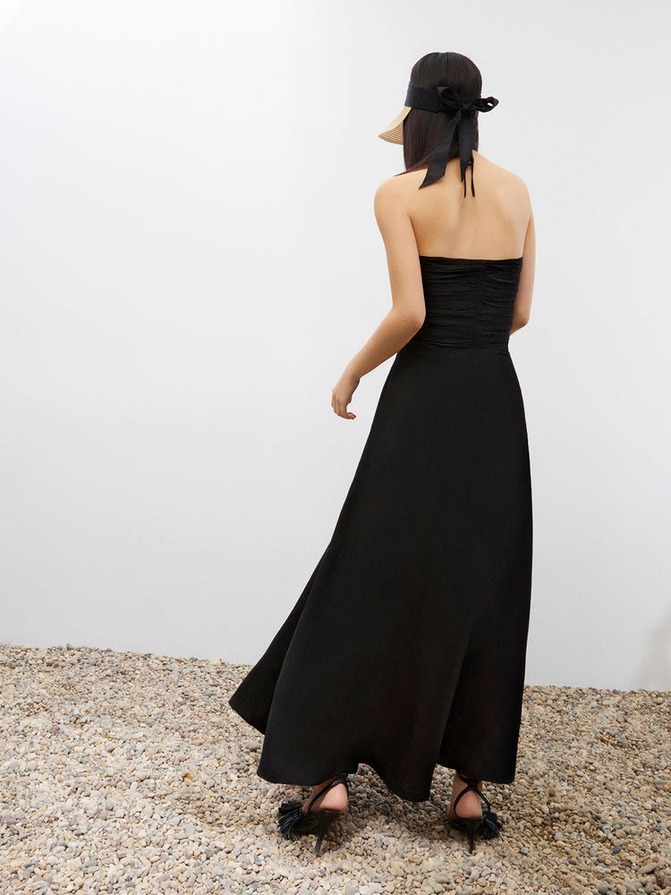 Draped Midi Dress