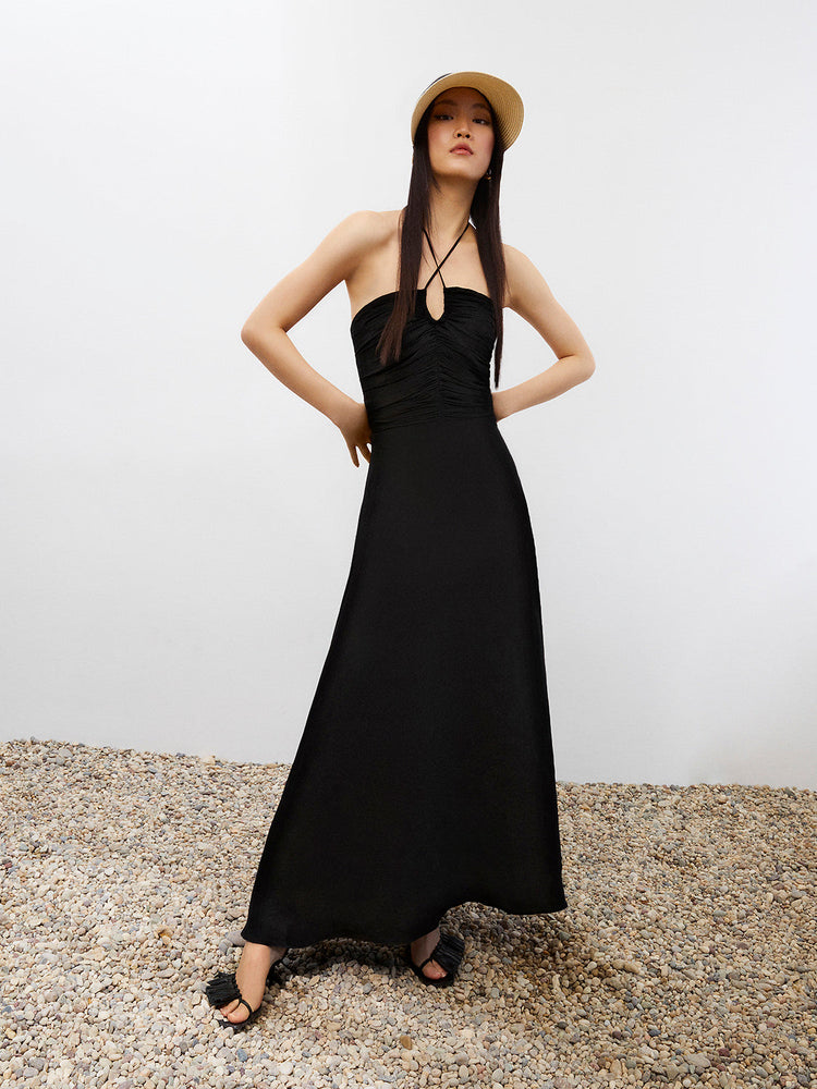 Draped Midi Dress