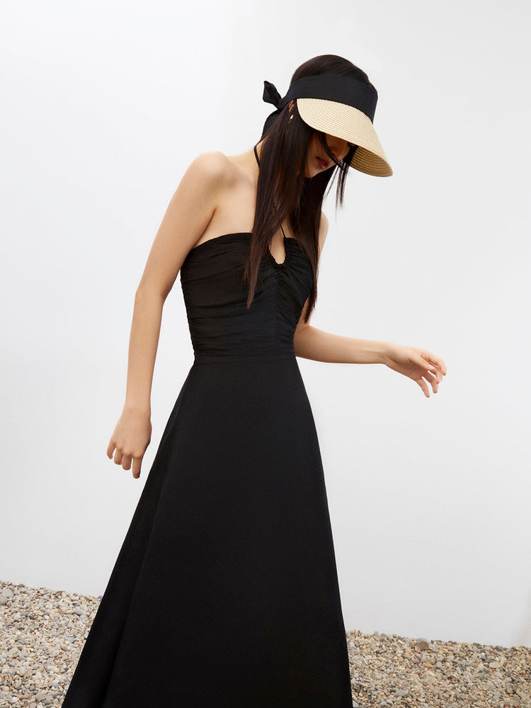Draped Midi Dress