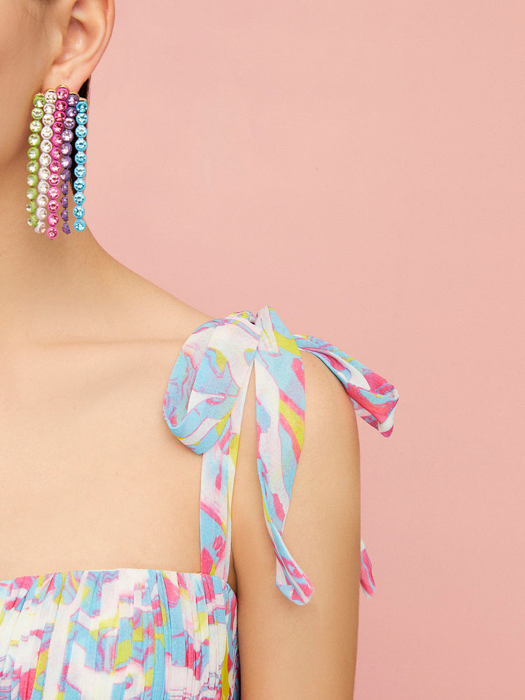 Print Tiered Dress
