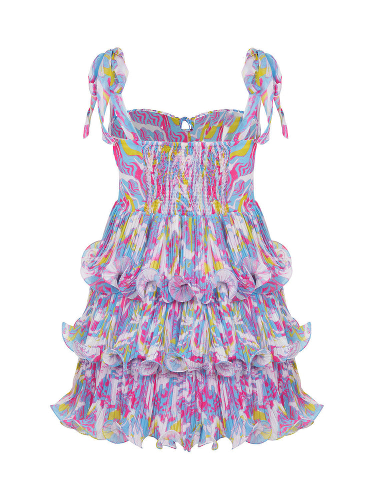 Print Tiered Dress