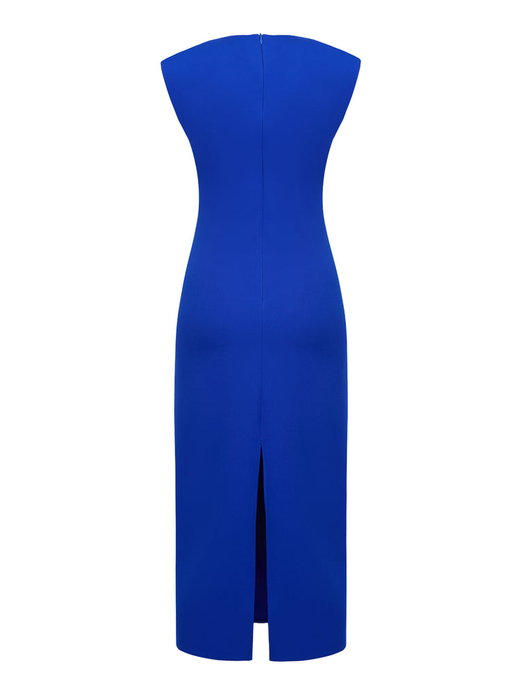 Shoulder Pad Pencil Dress
