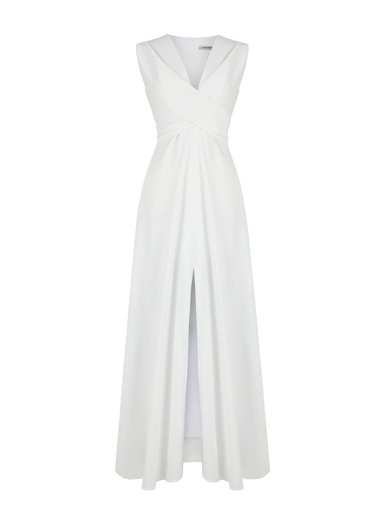 Shoulder Pad Maxi Dress